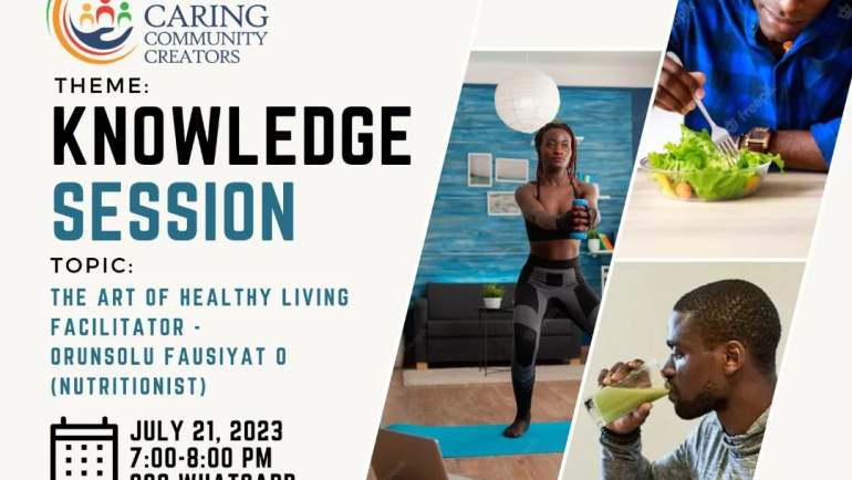 KNOWLEDGE SESSION – THE ART OF HEALTHY LIVING