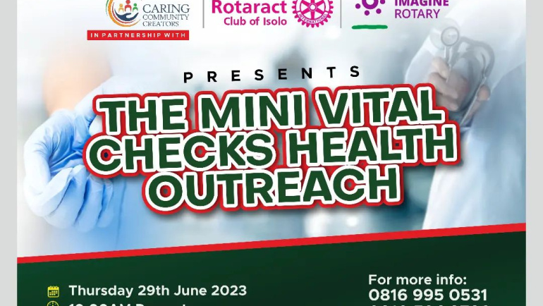 THE MINI HEALTH VITAL CHECKS HEALTH OUTREACH – LSDPC ESTATE, ISOLO, LAGOS